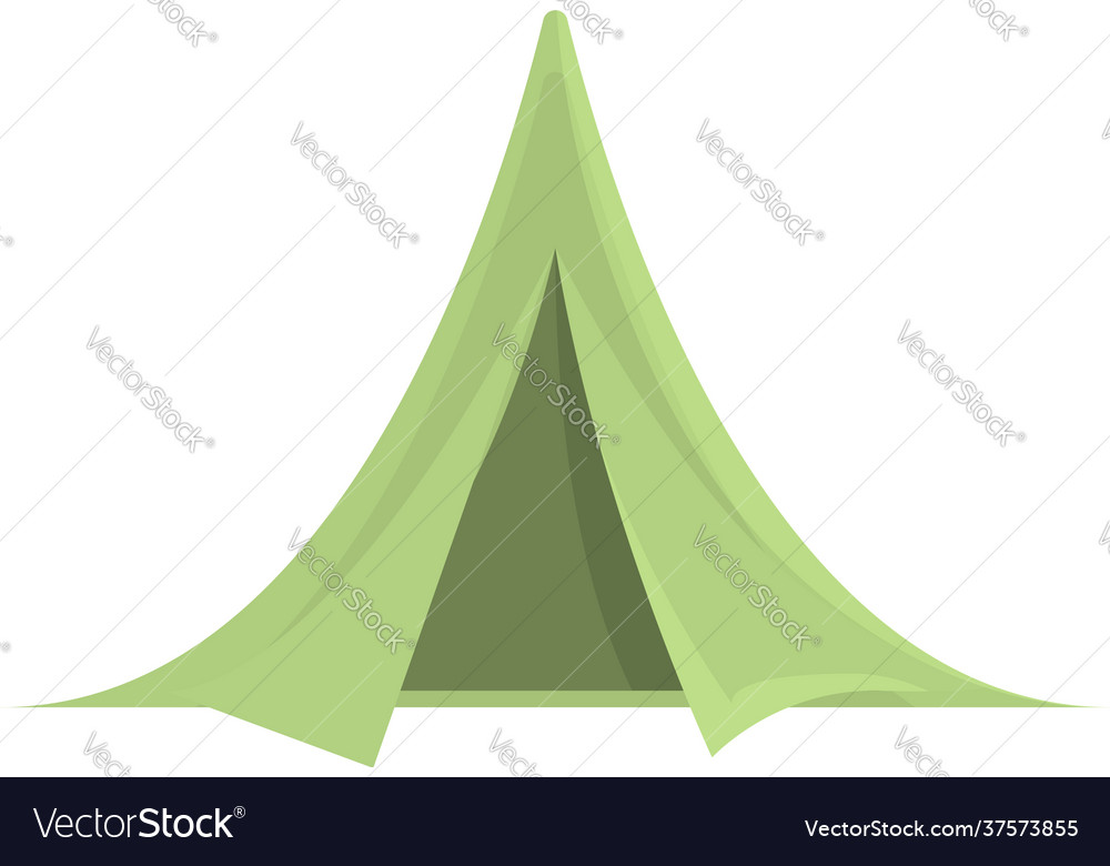 Hiking tent icon cartoon style Royalty Free Vector Image