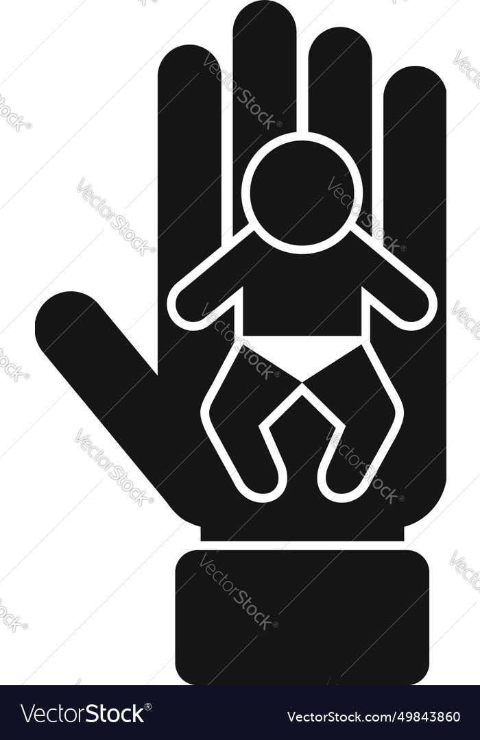 Child support care icon simple parent help Vector Image