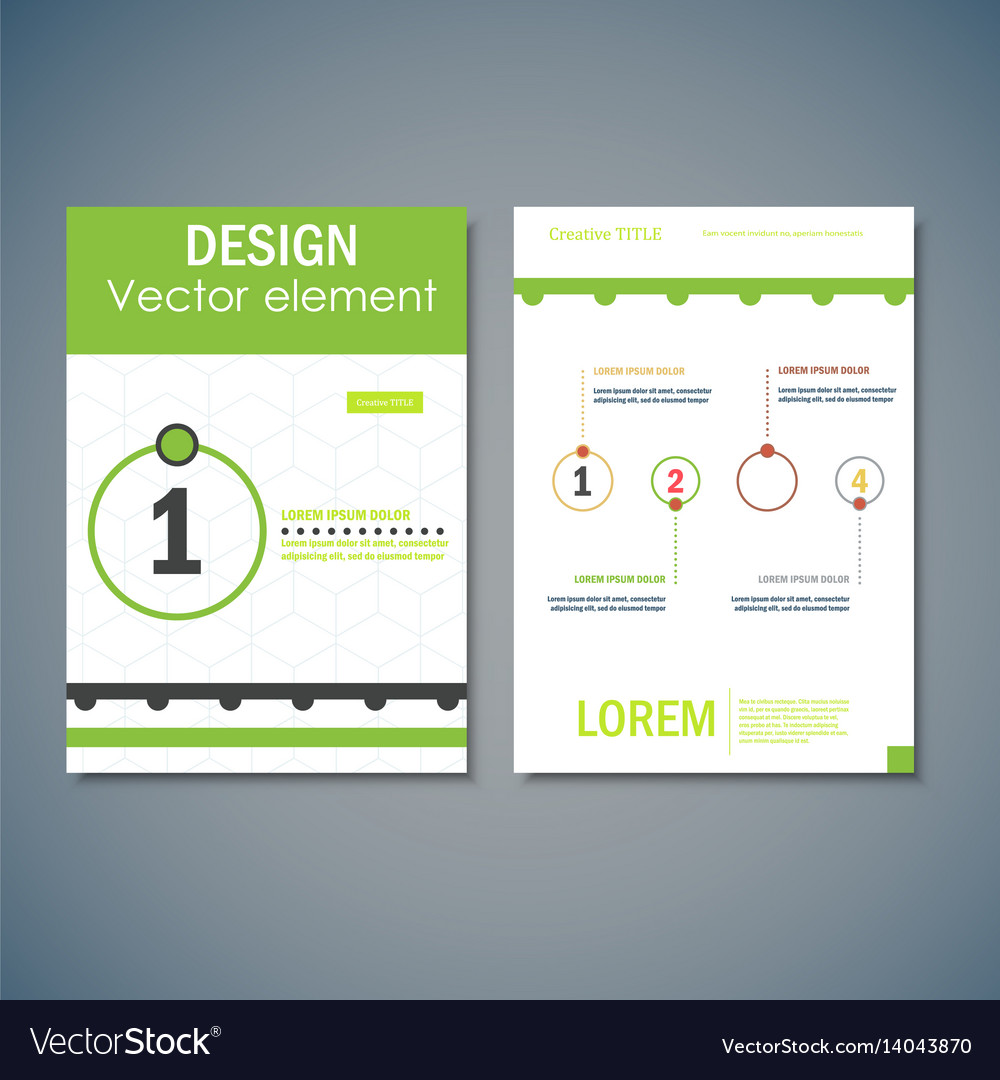 Brochure layout design template