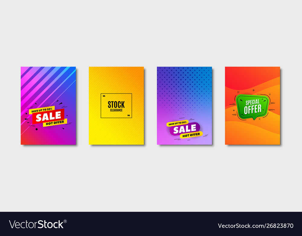 Stock Clearance Sale Symbol Special Offer Price Vector Image