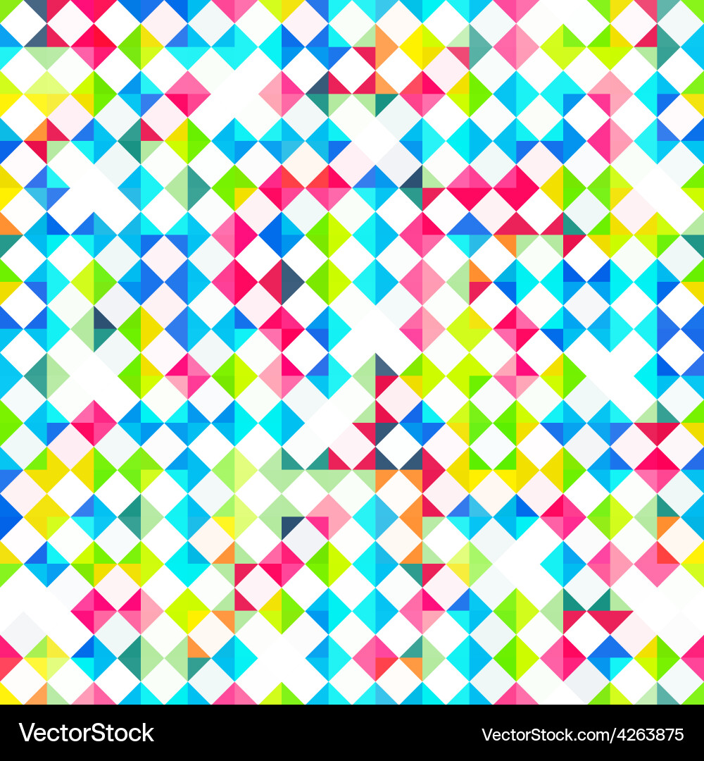 Bright rhombus seamless pattern Royalty Free Vector Image