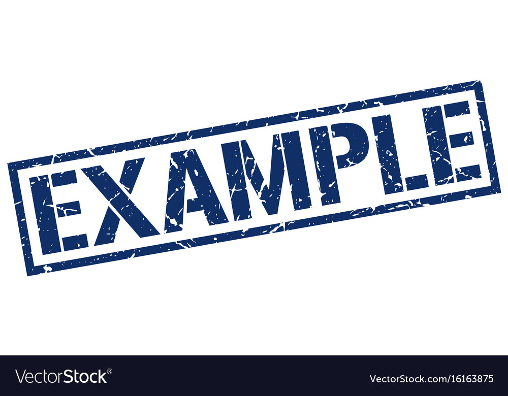 Example stamp Royalty Free Vector Image - VectorStock