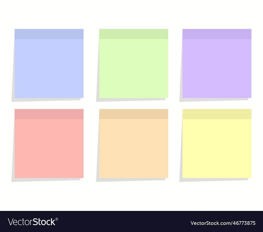 Set of realistic colorful sticks isolated note