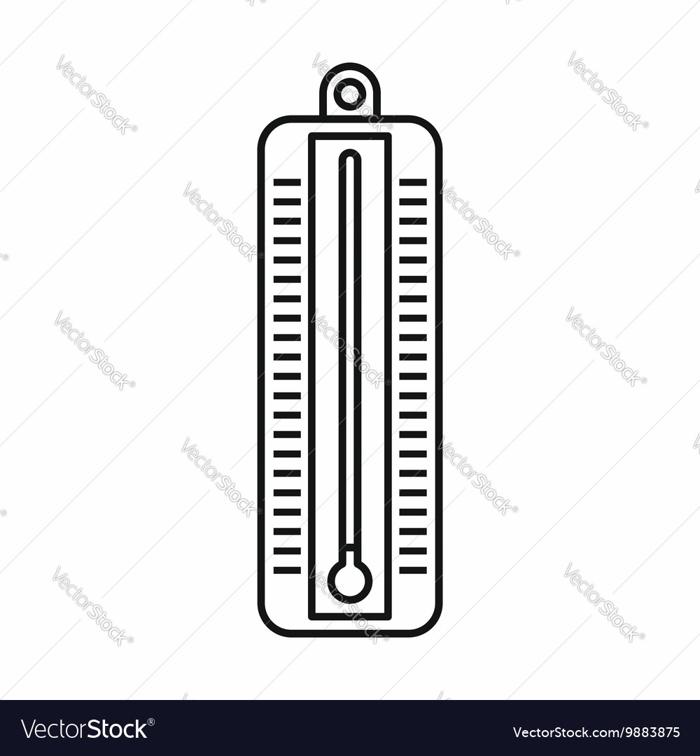 Thermometer indicates low temperature icon Vector Image