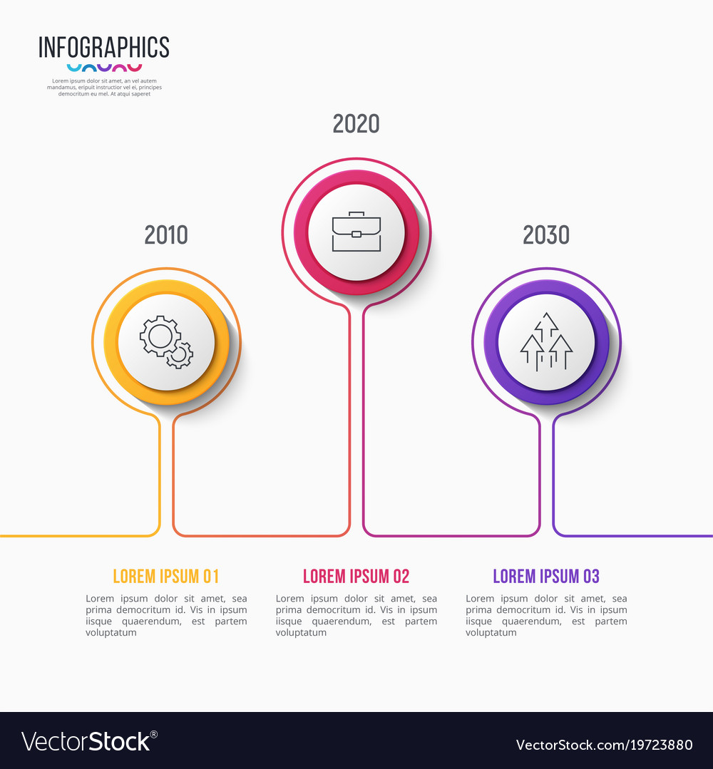3 steps infographic design