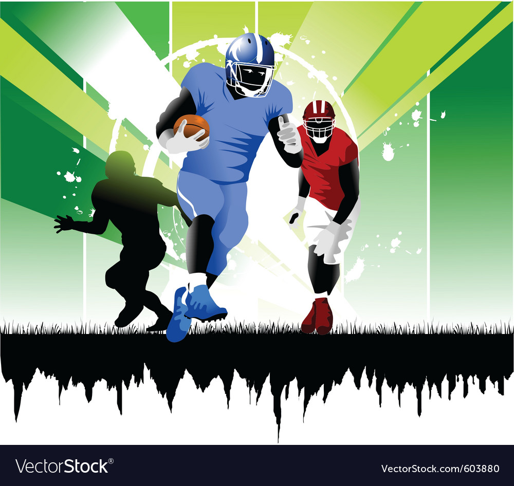 American football Royalty Free Vector Image - VectorStock