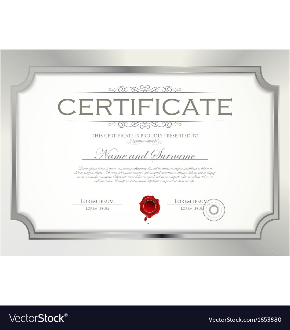 certificate template royalty free vector image