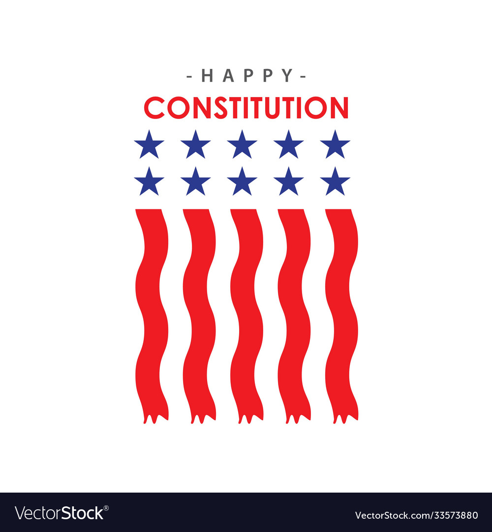 Happy constitution day template design