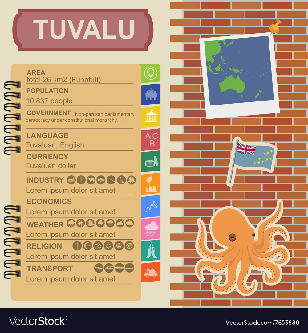 Tuvalu infographics statistical data sights