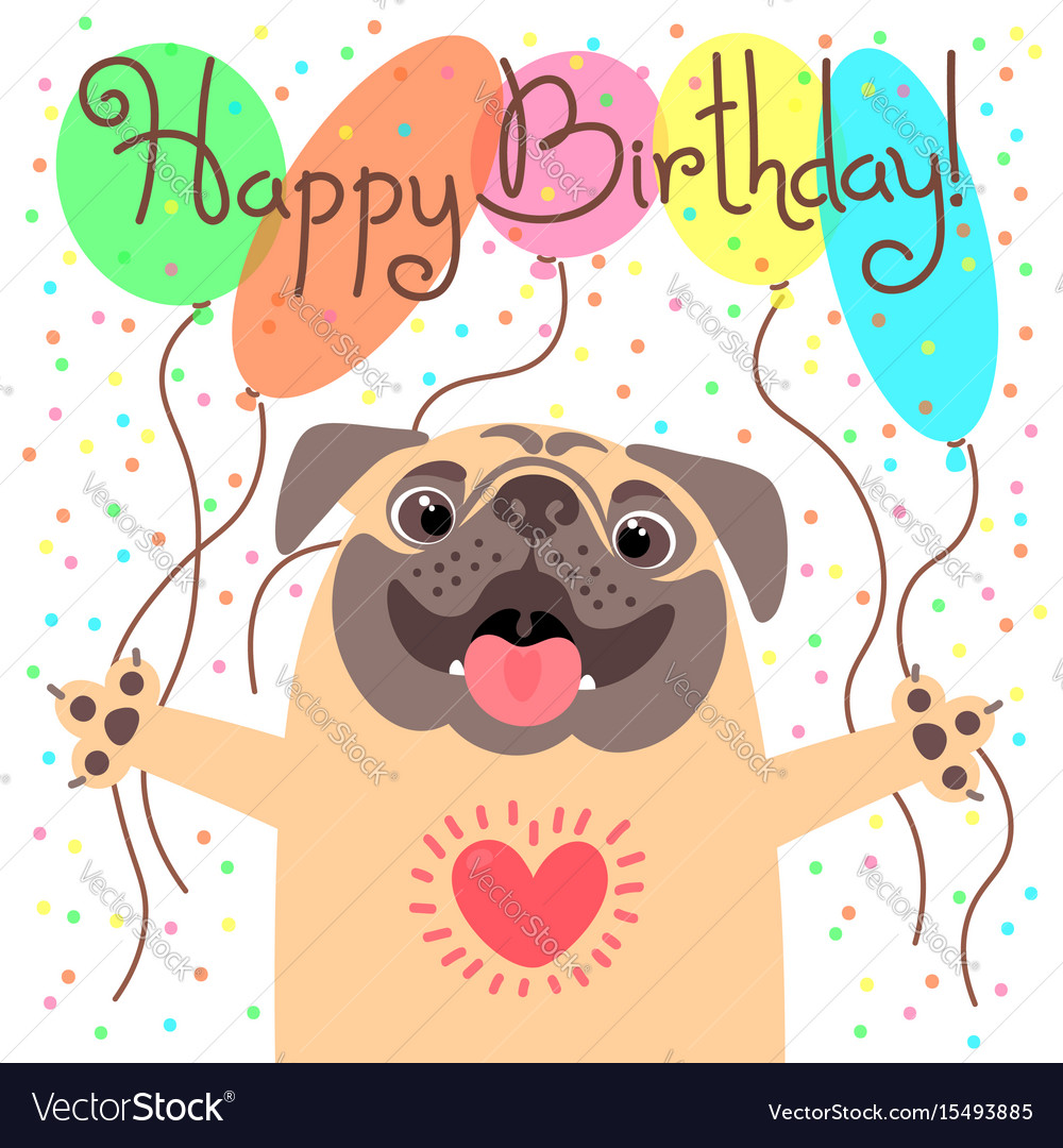 happy birthday puppy card