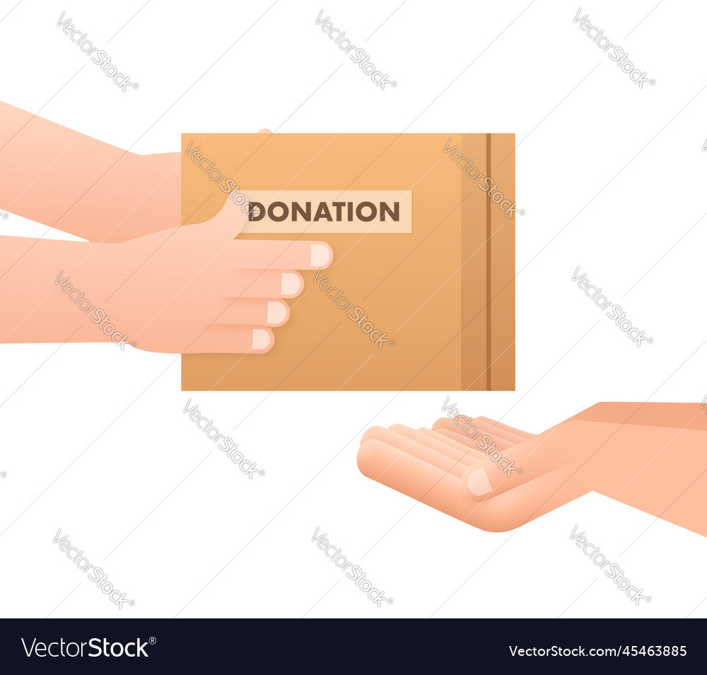 Donate money charity depositing coin