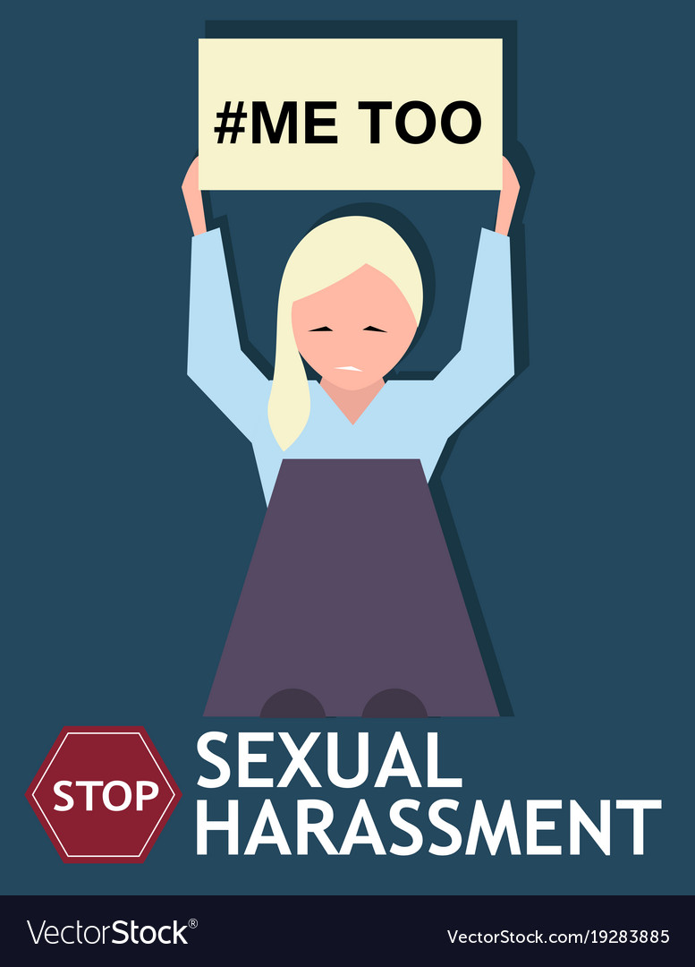 Sexual harassment poster with girl