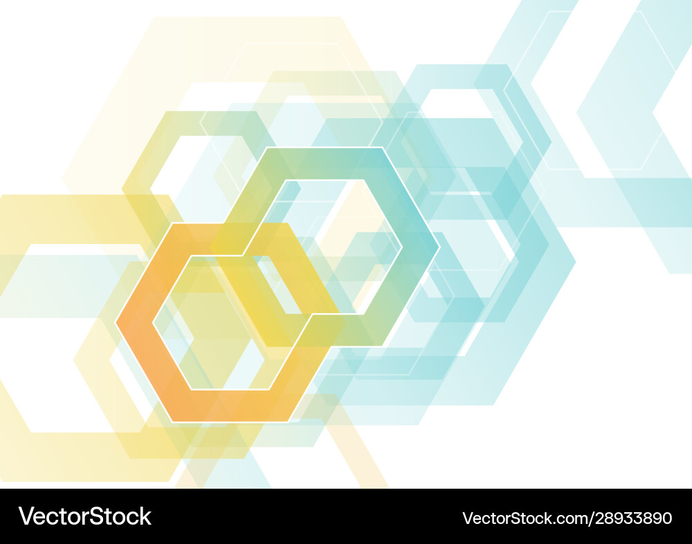 Abstract hexagonal background Royalty Free Vector Image
