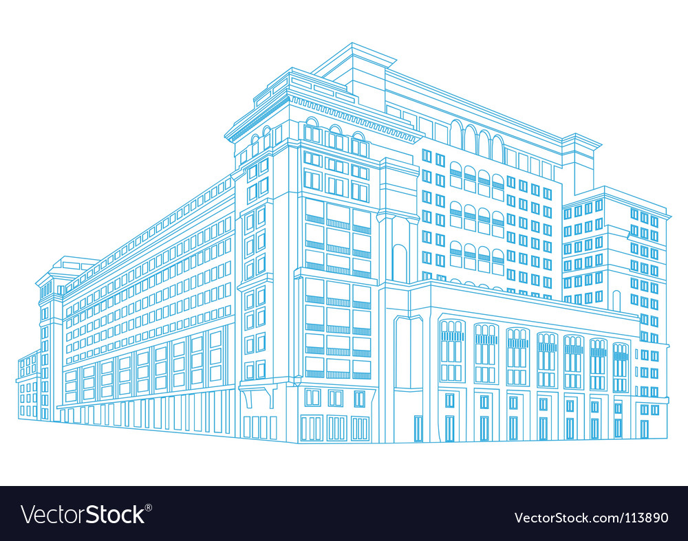 Building Royalty Free Vector Image - VectorStock