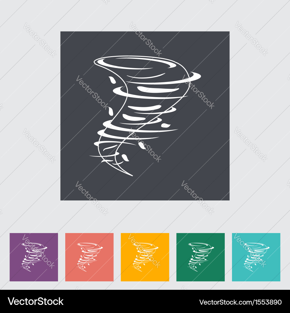 Tornado icon Royalty Free Vector Image - VectorStock