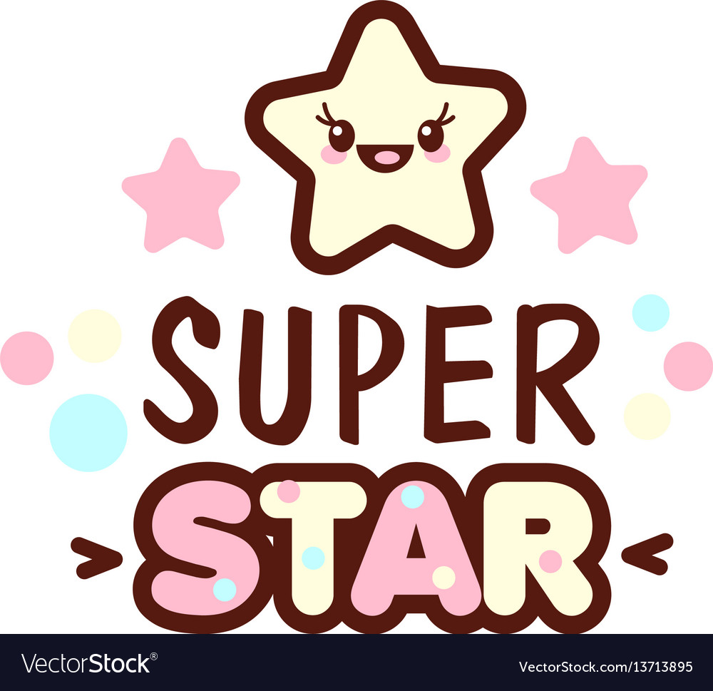 Cute stars with faces in pastel colors - Little Stars - Sticker