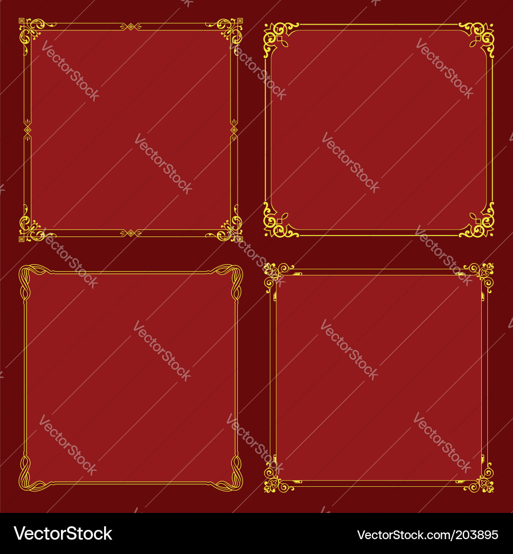 Elegant frames Royalty Free Vector Image - VectorStock