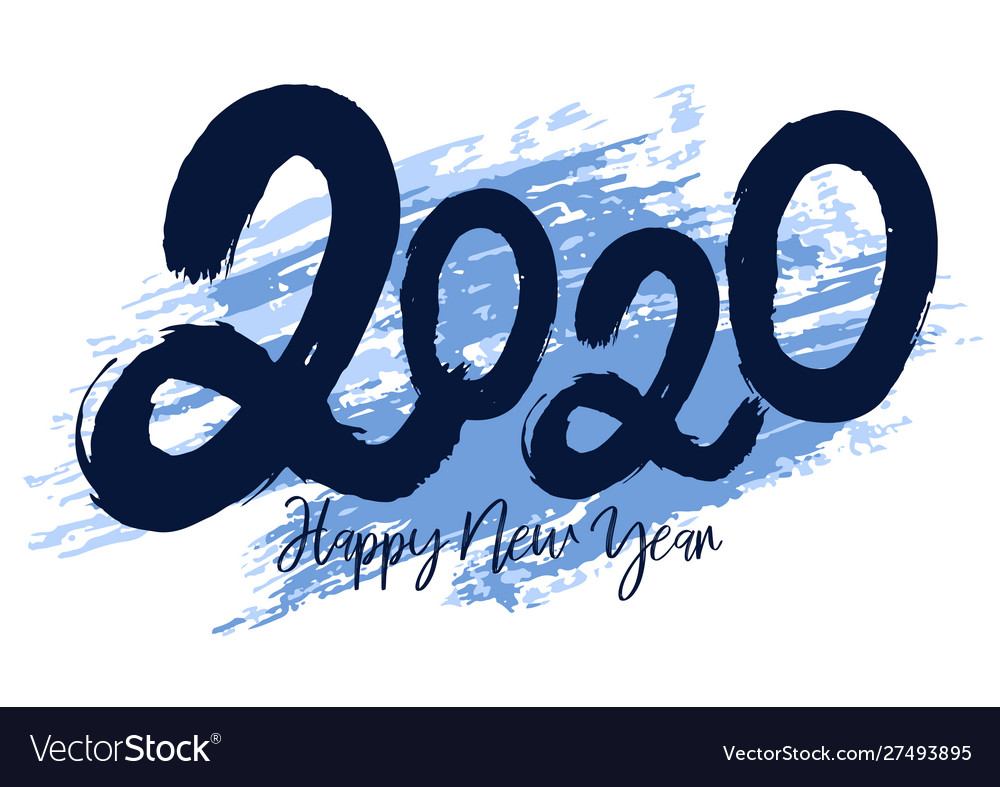 Happy New Year 2020 Rat Royalty Free Vector Image