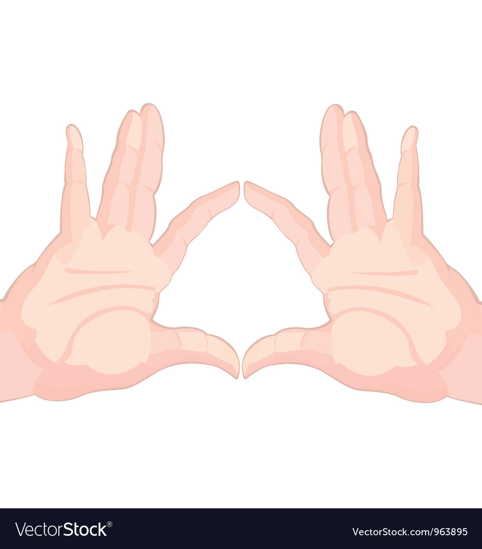 two hands touching fingers