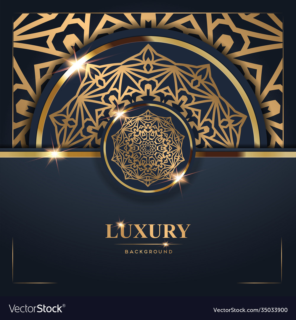 Luxus golden Mandala Hintergrund frei