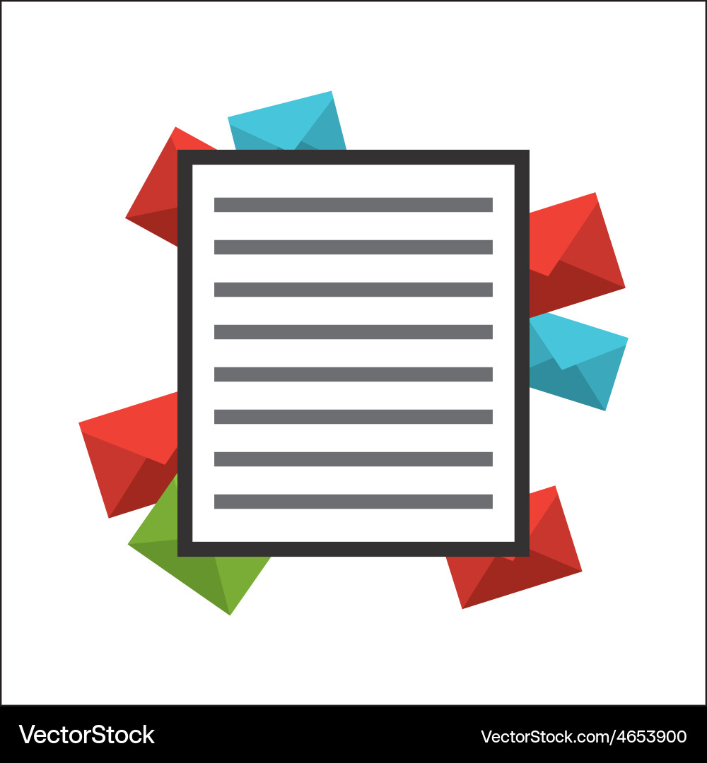 Mail concept Royalty Free Vector Image - VectorStock
