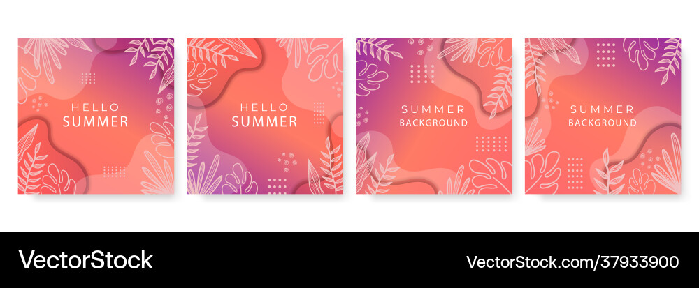 Set abstract backgrounds with copy space Vector Image