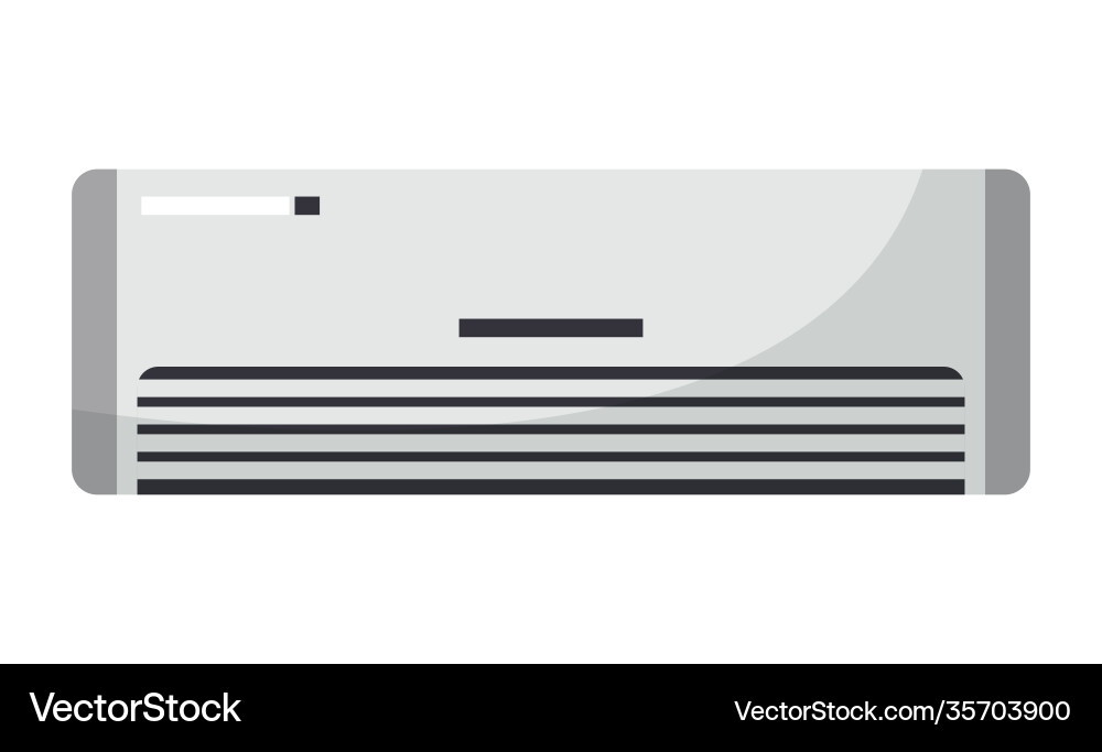 White air condition isolated on background Vector Image