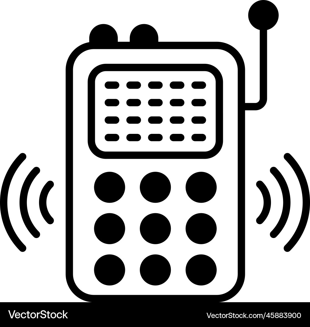Wireless solid icon style e Royalty Free Vector Image