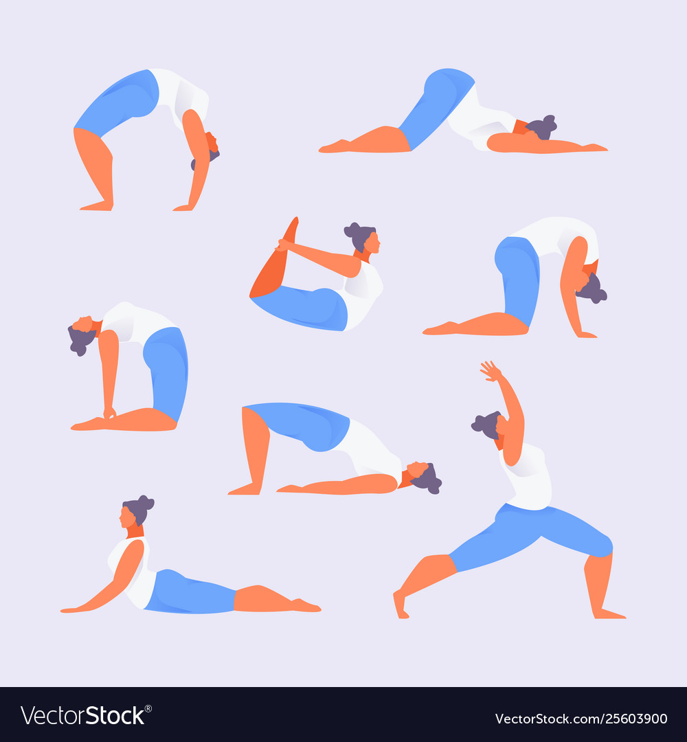 Yoga Asanas Ablenkungen