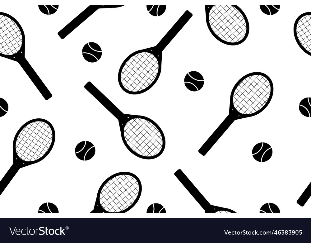 A tennis seamless pattern