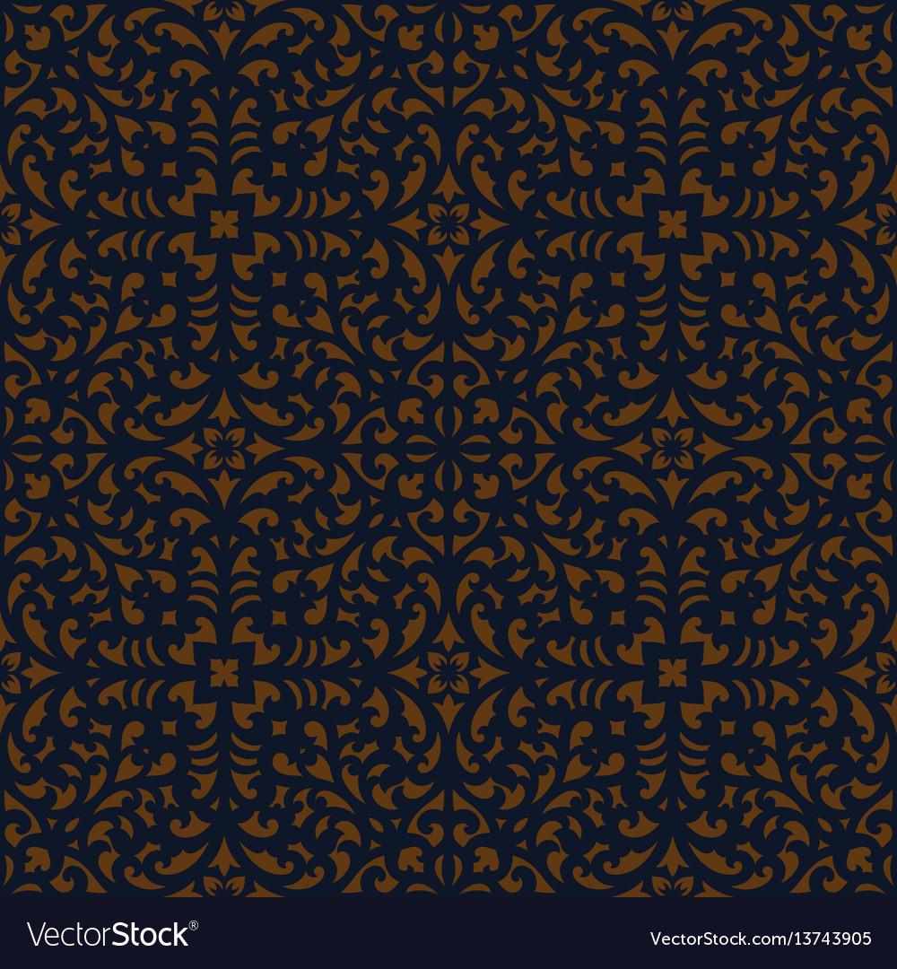 Damask seamless pattern Royalty Free Vector Image