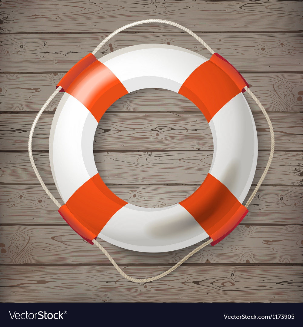Life buoy Royalty Free Vector Image VectorStock