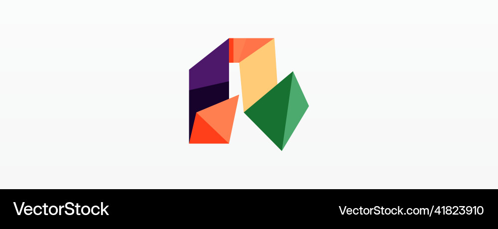 Abstract line and triangle background creative Vector Image