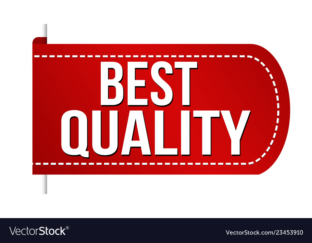 Best quality banner design Royalty Free Vector Image