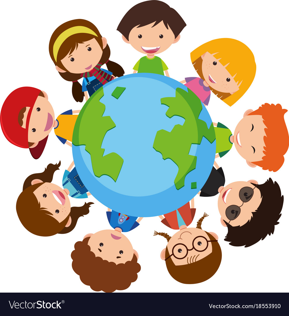 Happy Children Around The World Royalty Free Vector Image