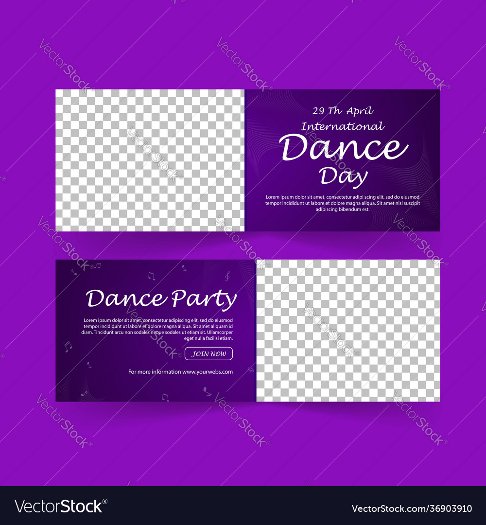 International Dance Day Party Poster Royalty Free Vector