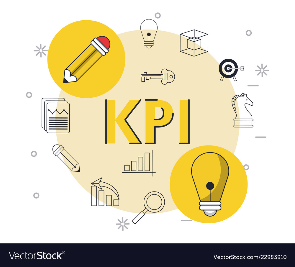 Key performance indicator Royalty Free Vector Image