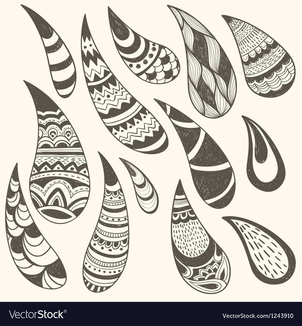 Paisley design elements