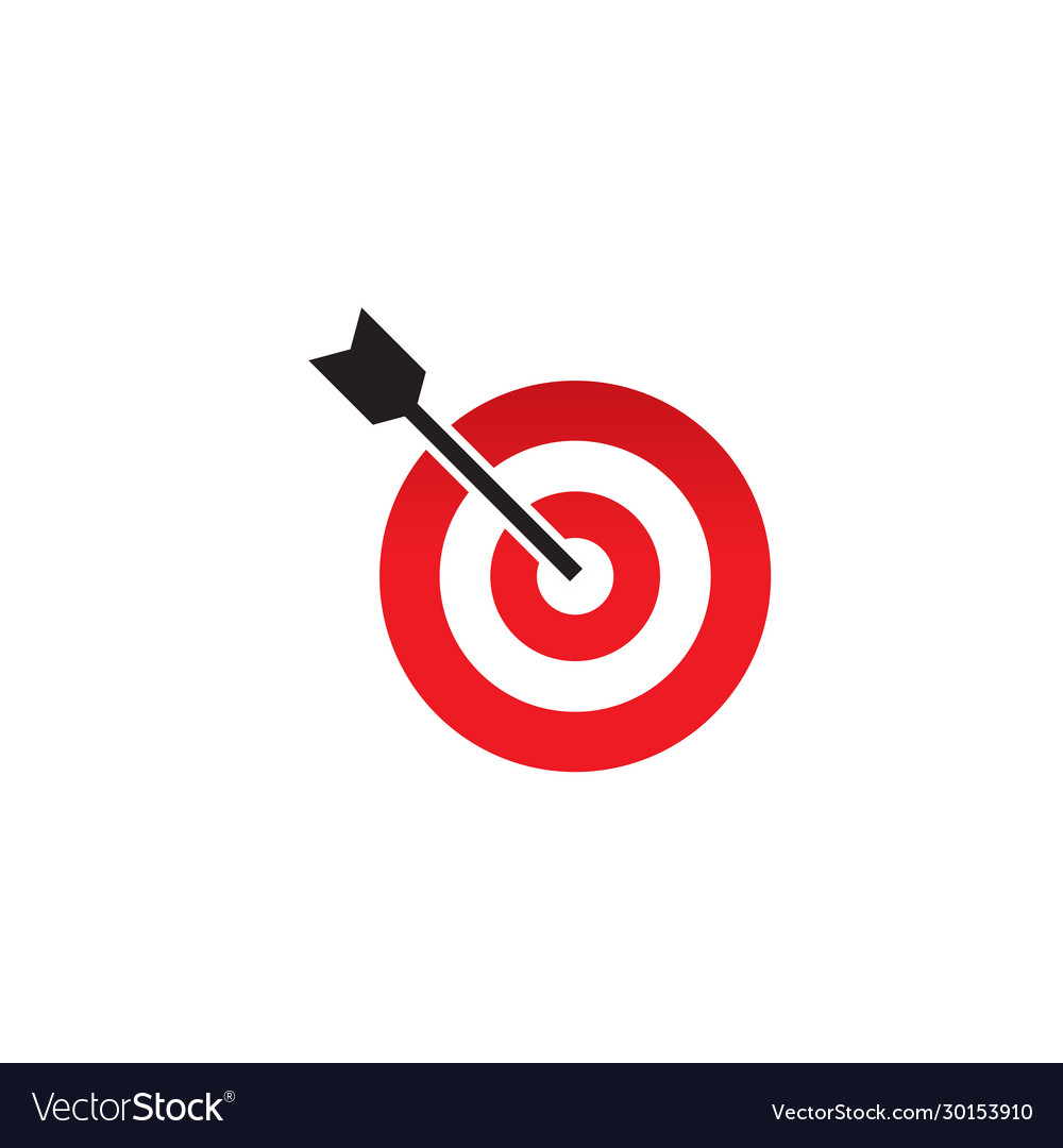 Target logo design template Royalty Free Vector Image