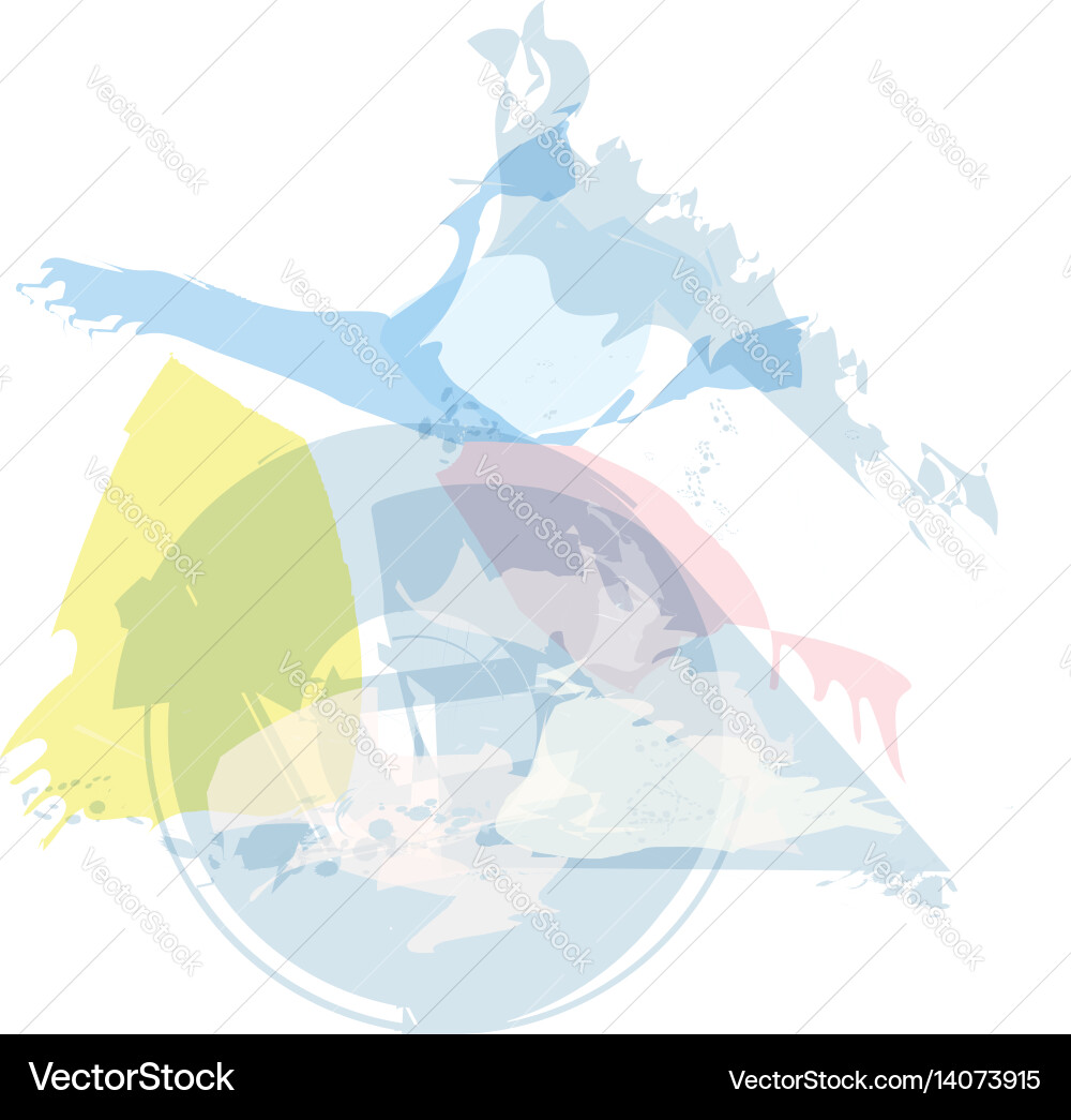 Abstract colorful composition Royalty Free Vector Image