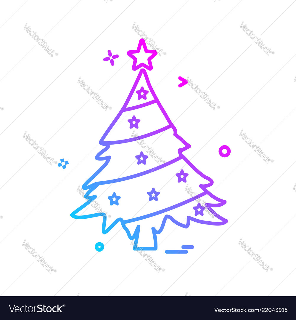 Weihnachtsbaum Ikone Design