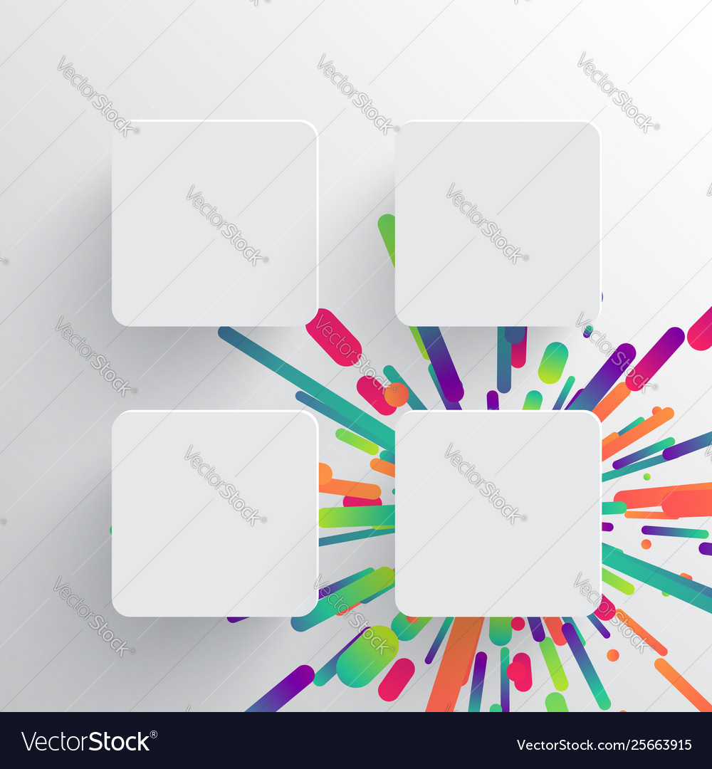 Colorful blank template for advertising