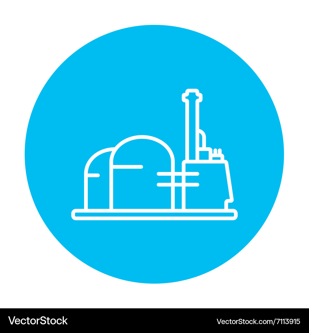 Factory line icon Royalty Free Vector Image - VectorStock