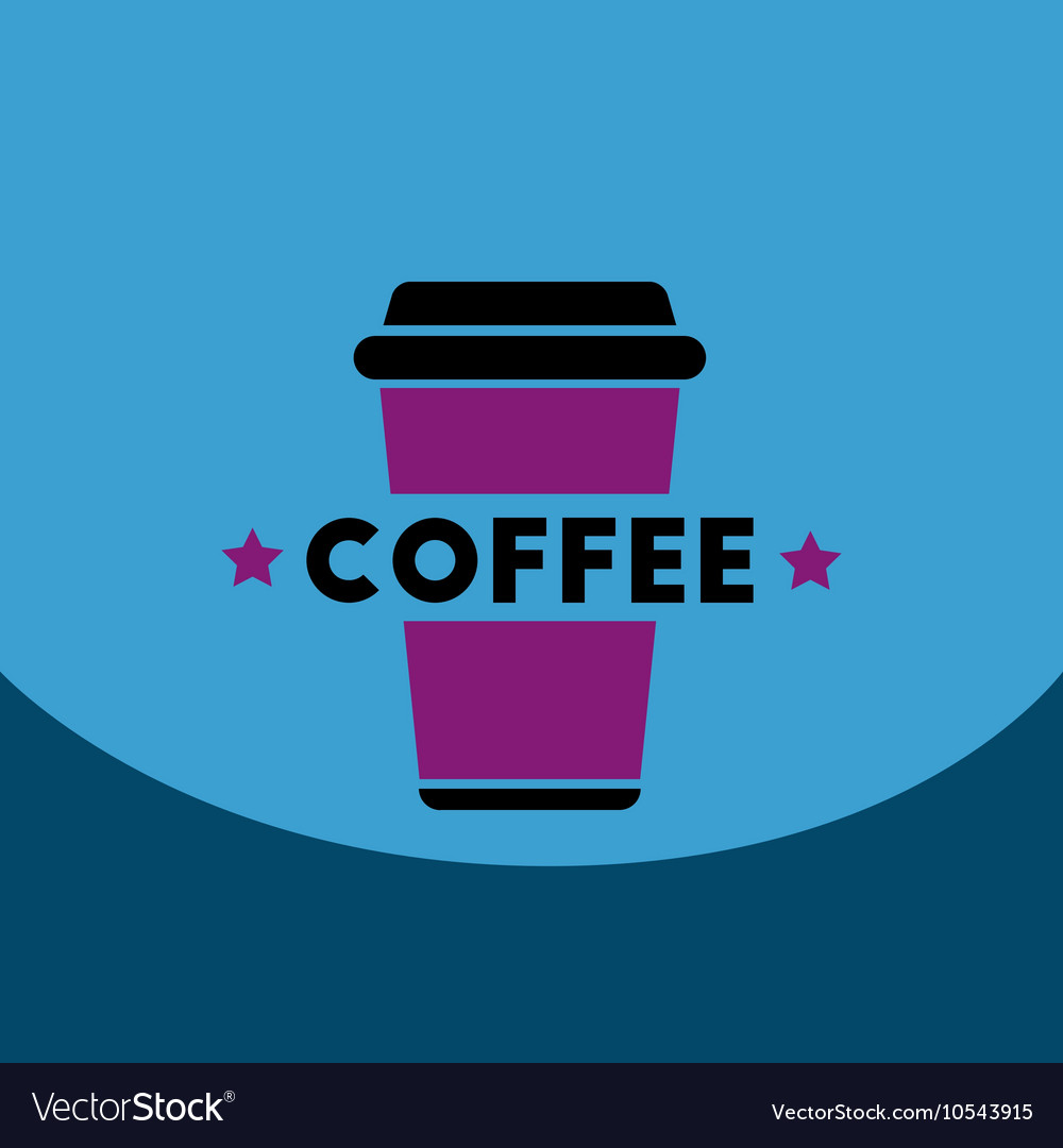 Flat icon design collection coffee to go Vector Image