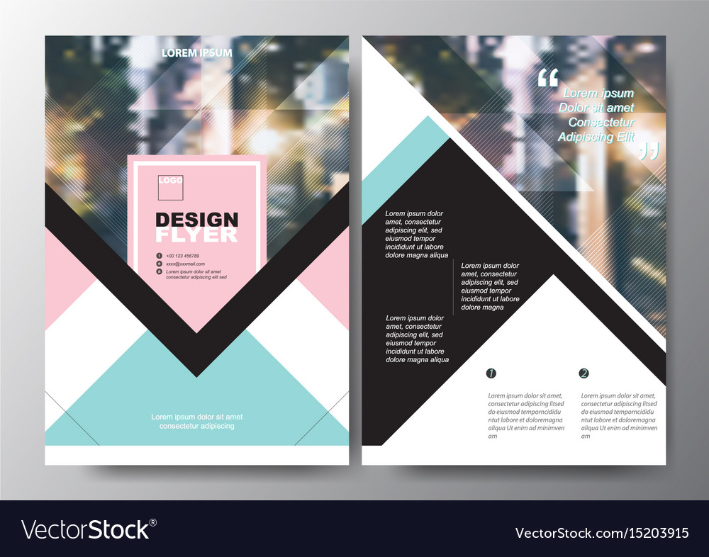 Minimal Poster Brochure Flyer Design Layout Vector Image