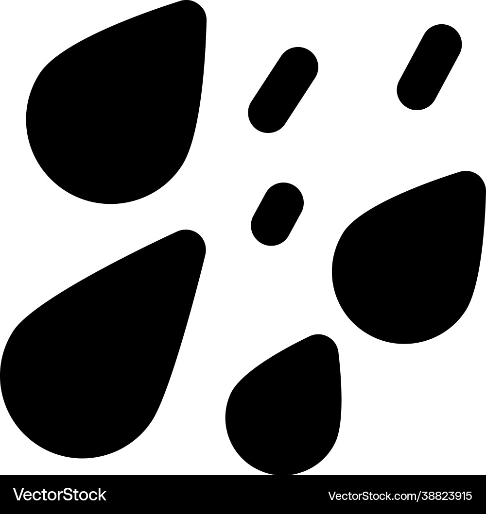 Raindrops Royalty Free Vector Image - VectorStock