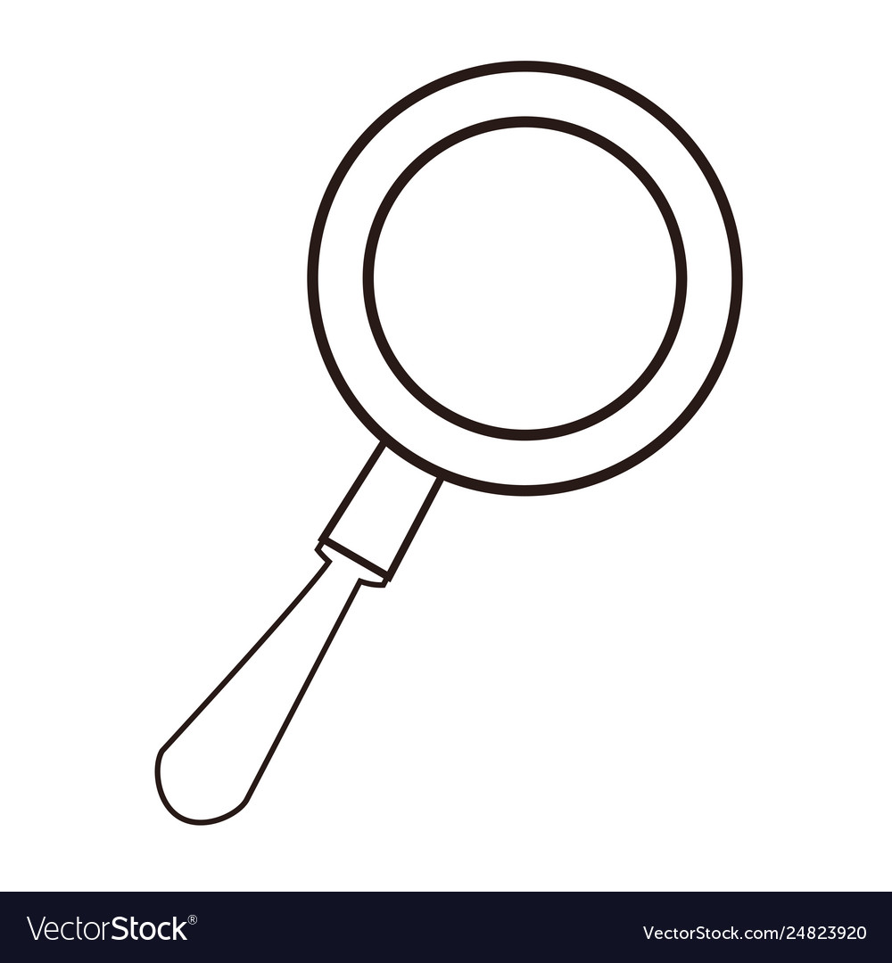 Magnifying glass symbol Royalty Free Vector Image