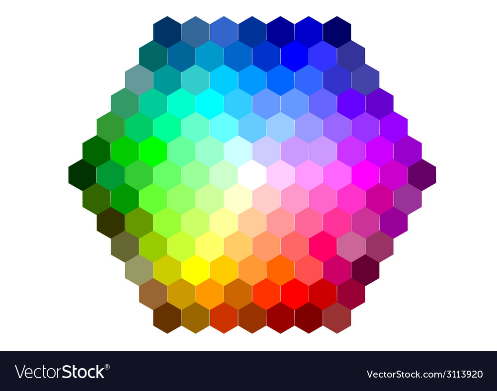 Mixing color Royalty Free Vector Image - VectorStock