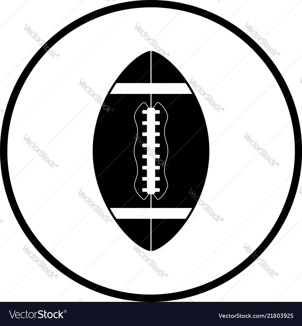 American football icon Royalty Free Vector Image