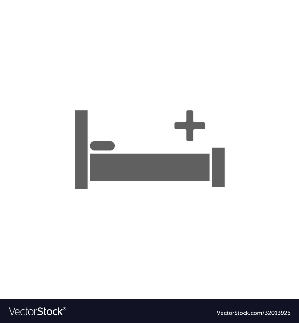 Hospital bed icon simple design